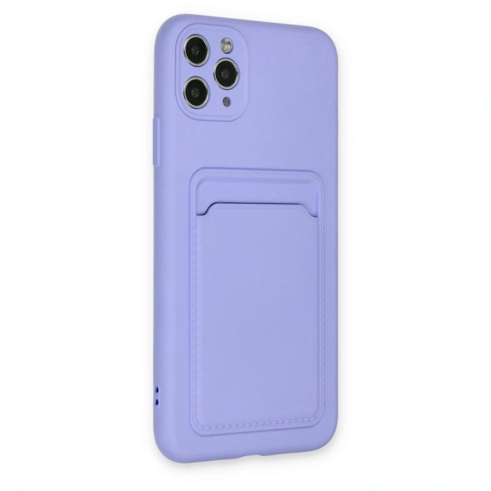 İphone 11 Pro Max Kılıf Kelvin Kartvizitli  - Lila