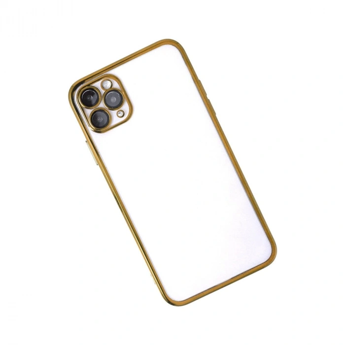 İphone 11 Pro Max Kılıf  Lensli  - Gold