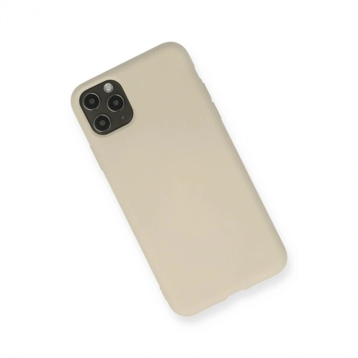 İphone 11 Pro Max Kılıf Nano İçi Kadife  - Bej