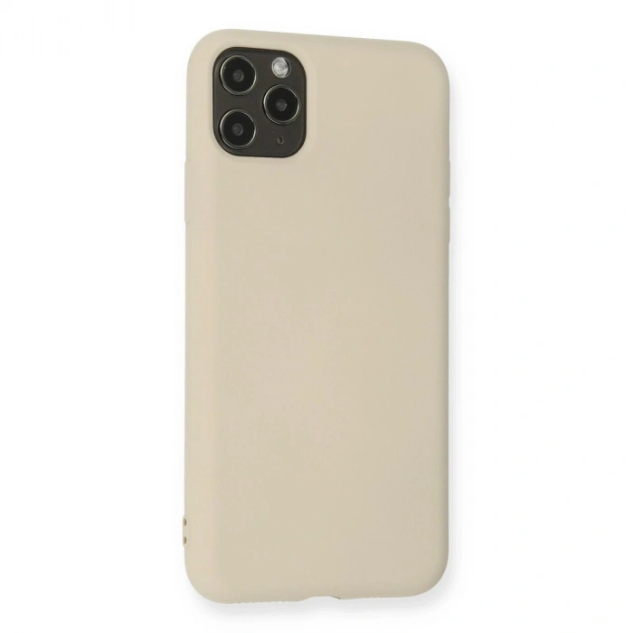 İphone 11 Pro Max Kılıf Nano İçi Kadife  - Bej