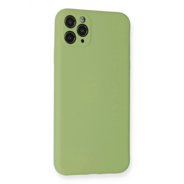 İphone 11 Pro Max Kılıf Nano İçi Kadife - Yeşil
