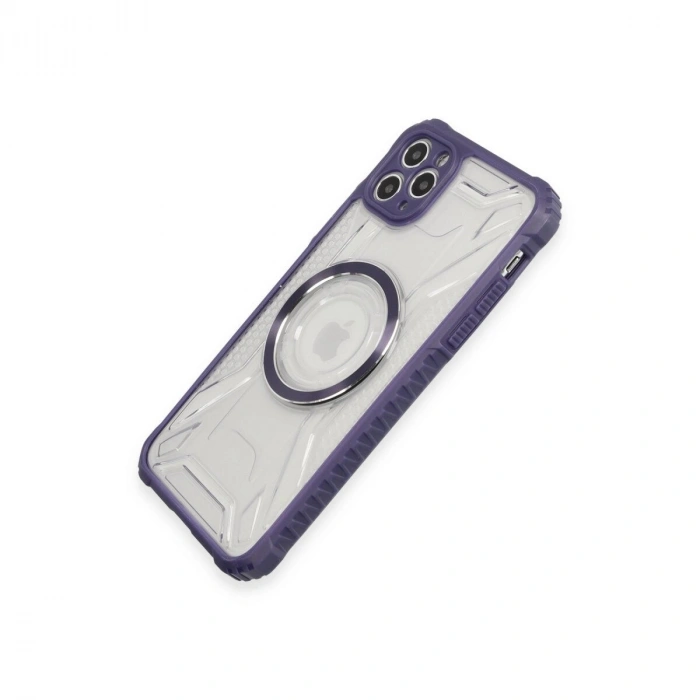 İphone 11 Pro Max Kılıf Prag Magneticsafe Kapak - Derin Mor