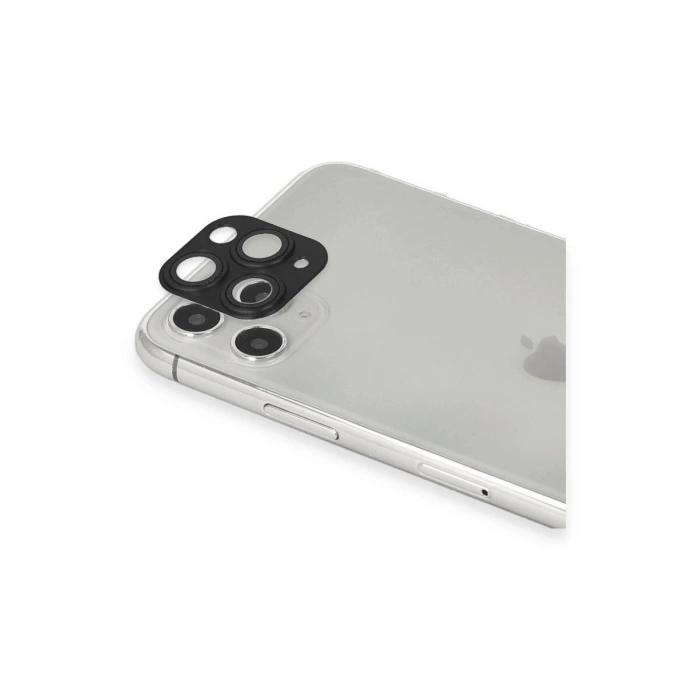 İphone 11 Pro Max Pers Alüminyum Kamera Lens - Siyah