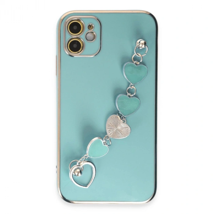 İphone 12 Kılıf Esila  - Su Yeşili