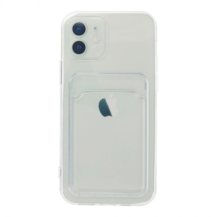 İphone 12 Kılıf Kart Şeffaf  - Şeffaf