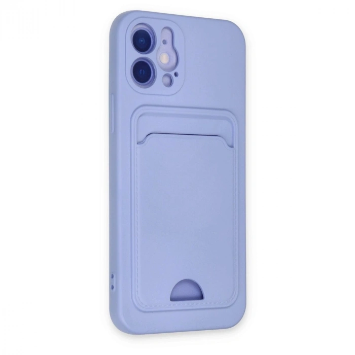 İphone 12 Kılıf Kelvin Kartvizitli  - Lila