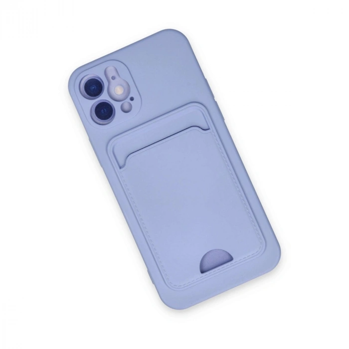 İphone 12 Kılıf Kelvin Kartvizitli  - Lila