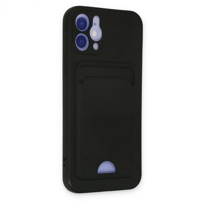 İphone 12 Kılıf Kelvin Kartvizitli  - Siyah