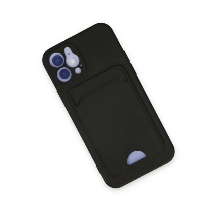 İphone 12 Kılıf Kelvin Kartvizitli  - Siyah