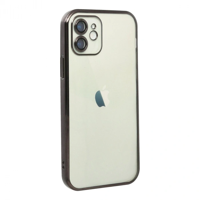 İphone 12 Kılıf  Lensli  - Siyah