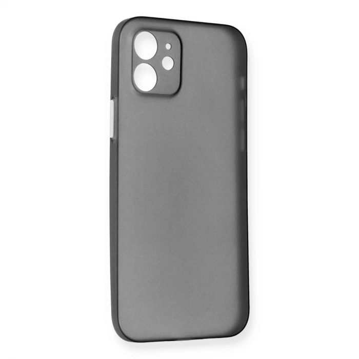İphone 12 Kılıf Pp Ultra İnce Kapak - Gri