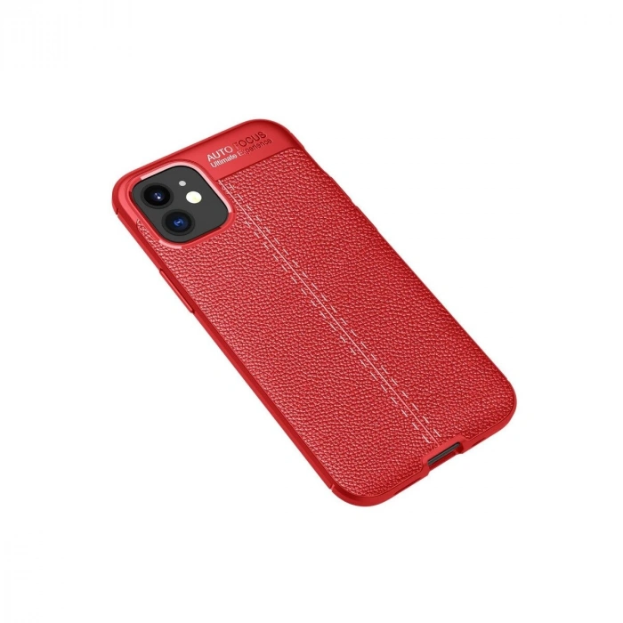 İphone 12 Mini Kılıf Auto Fus Kapak - Kırmızı