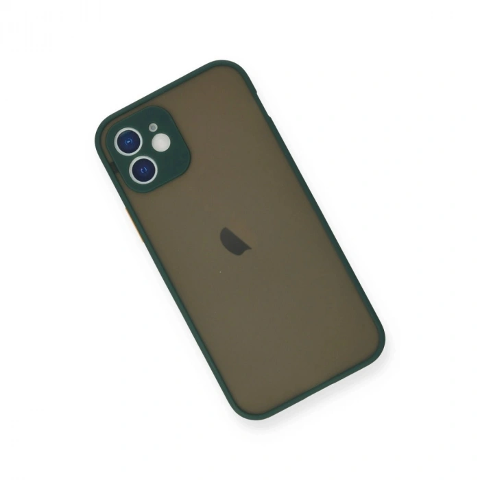 İphone 12 Mini Kılıf Montreal  Kapak - Yeşil