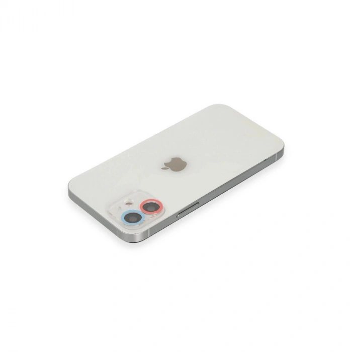 İphone 12 Mini Renkli Kamera Lens Koruma Cam - Pembe-mi