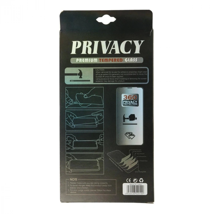 İphone 12 Pro 34d Hayalet Izgaralı Cam