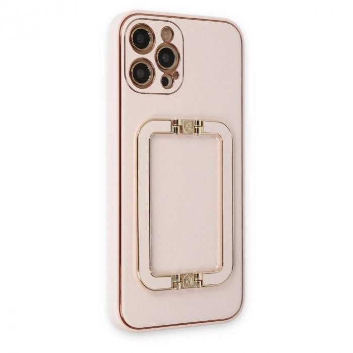 İphone 12 Pro Kılıf Co Elit Kapak - Pudra