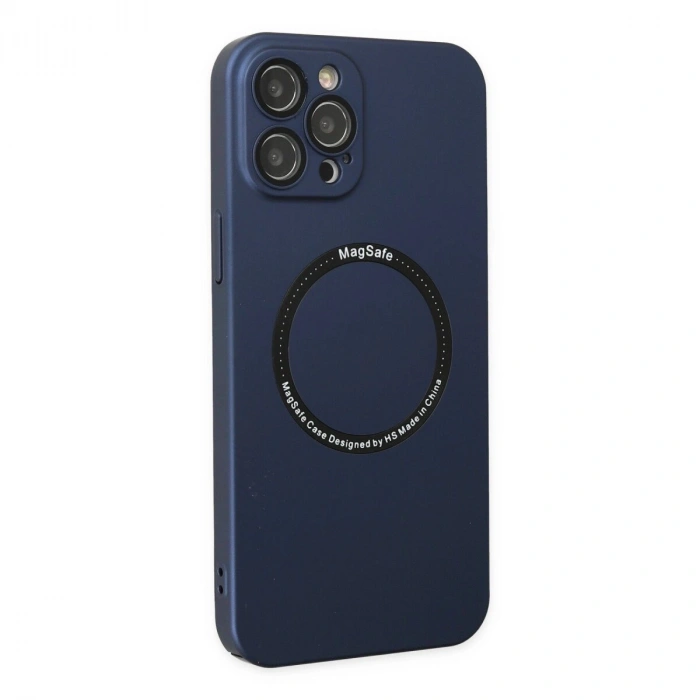 İphone 12 Pro Kılıf Jack Magneticsafe Lens  - Lacivert
