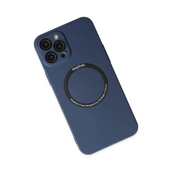 İphone 12 Pro Kılıf Jack Magneticsafe Lens  - Lacivert