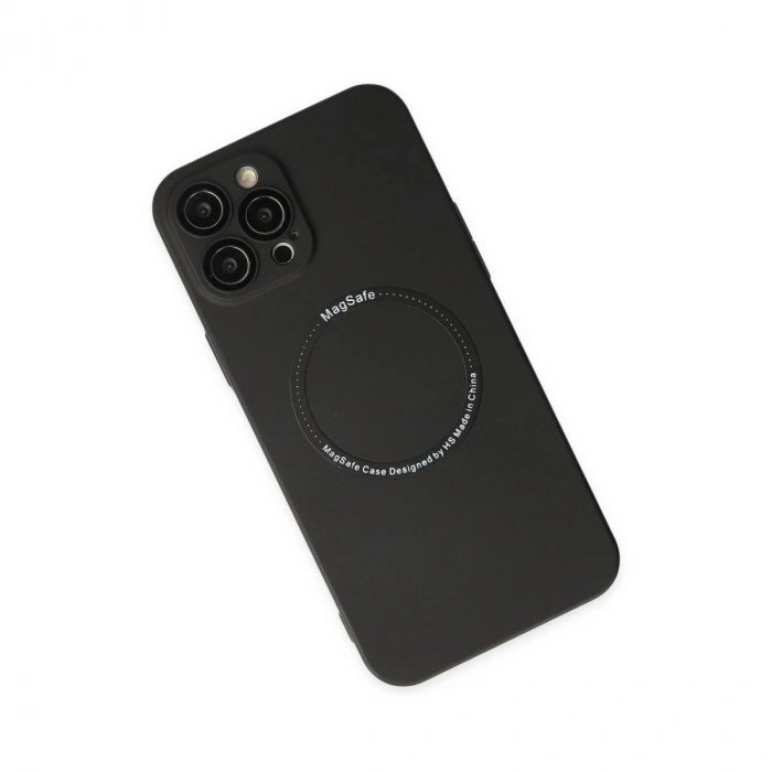 İphone 12 Pro Kılıf Jack Magneticsafe Lens  - Siyah