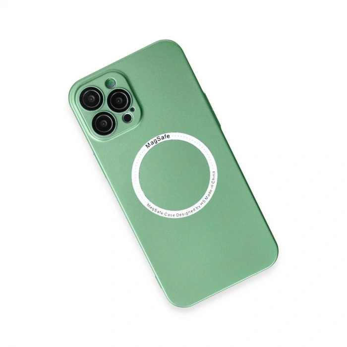 İphone 12 Pro Kılıf Jack Magneticsafe Lens  - Yeşil