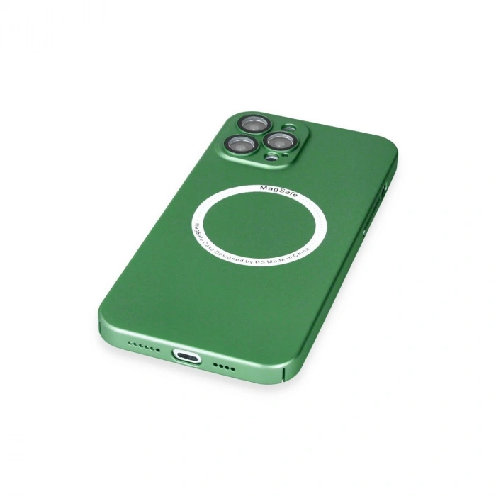 İphone 12 Pro Kılıf Jack Magneticsafe Lens  - Yeşil