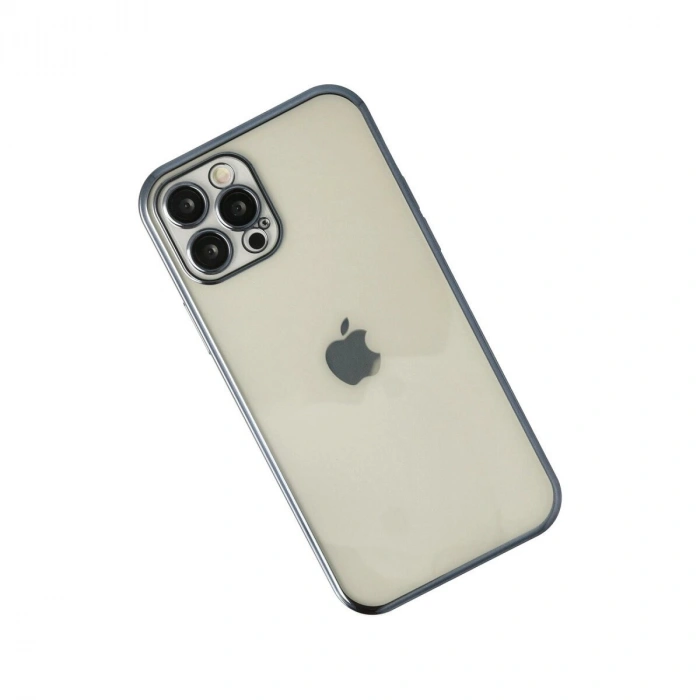 İphone 12 Pro Kılıf  Lensli  - Lacivert