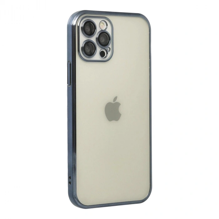 İphone 12 Pro Kılıf  Lensli  - Lacivert