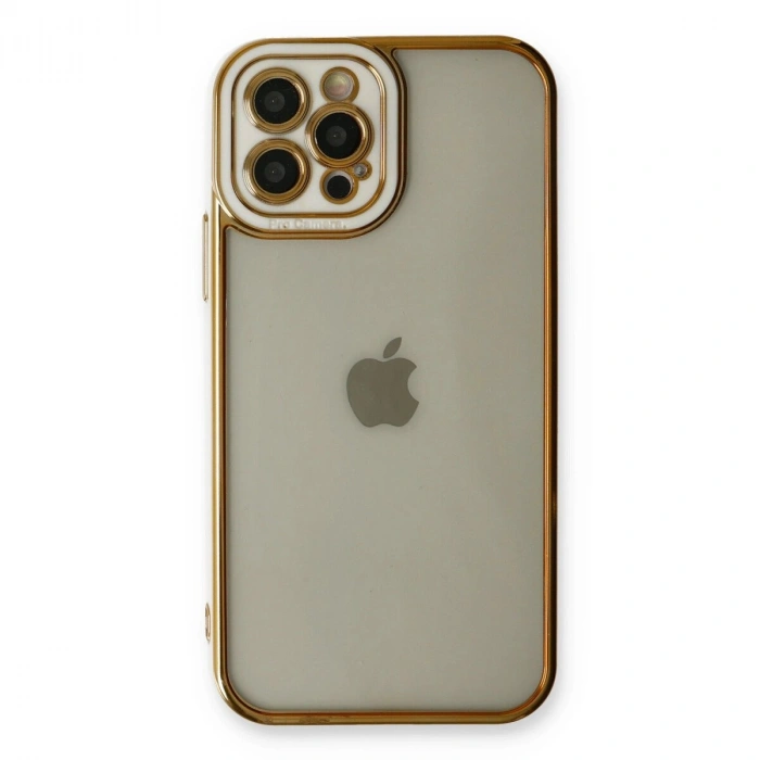İphone 12 Pro Kılıf Liva Lens  - Beyaz