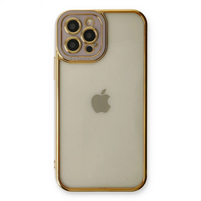 İphone 12 Pro Kılıf Liva Lens  - Lila