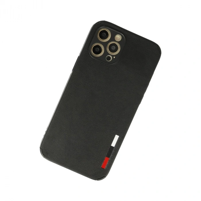 İphone 12 Pro Kılıf Loop Deri  - Siyah