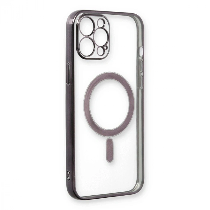 İphone 12 Pro Kılıf Magneticsafe Lazer  - Siyah