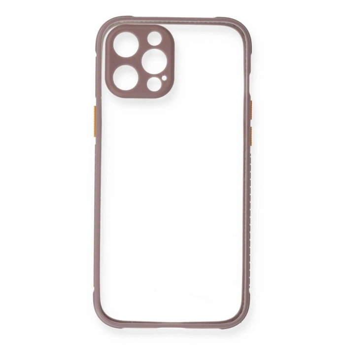 İphone 12 Pro Kılıf Miami Şeffaf  - Açık Mor