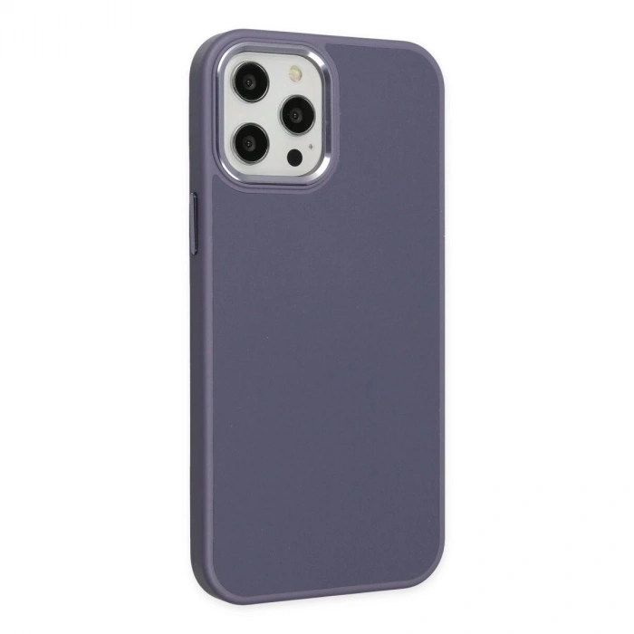 İphone 12 Pro Max Kılıf Asya Deri  - Mor