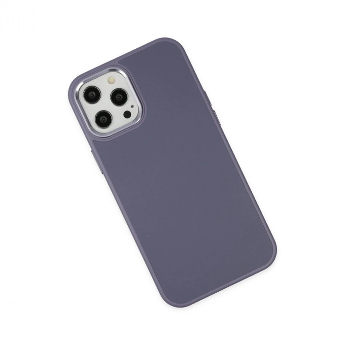 İphone 12 Pro Max Kılıf Asya Deri  - Mor