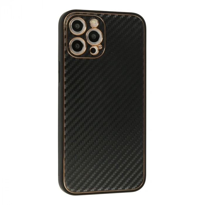 İphone 12 Pro Max Kılıf Co Karbon  - Siyah