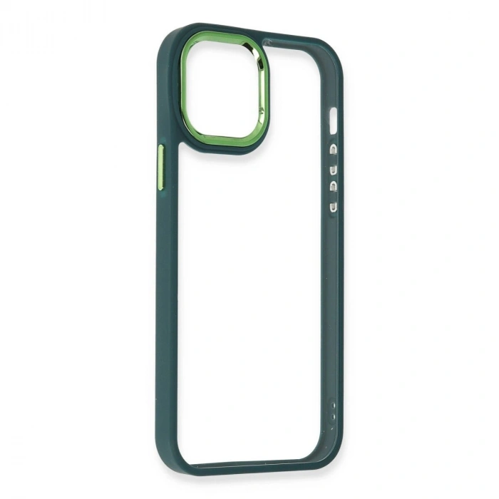 İphone 12 Pro Max Kılıf Dora Kapak - Haki Yeşil