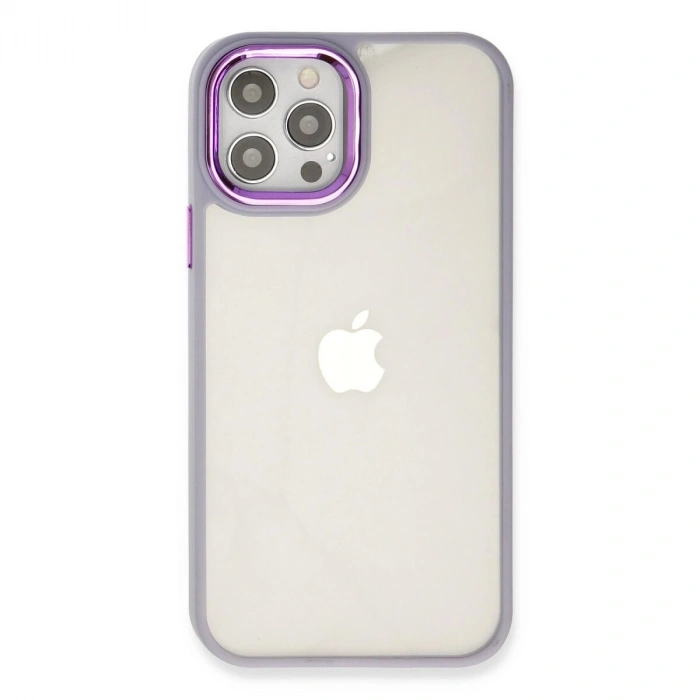 İphone 12 Pro Max Kılıf Dora Kapak - Lila