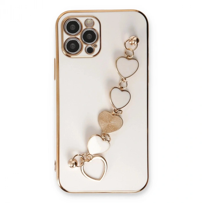 İphone 12 Pro Max Kılıf Esila  - Beyaz
