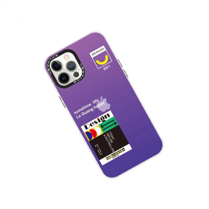 İphone 12 Pro Max Kılıf Estoril Desenli Kapak - Estoril - 4