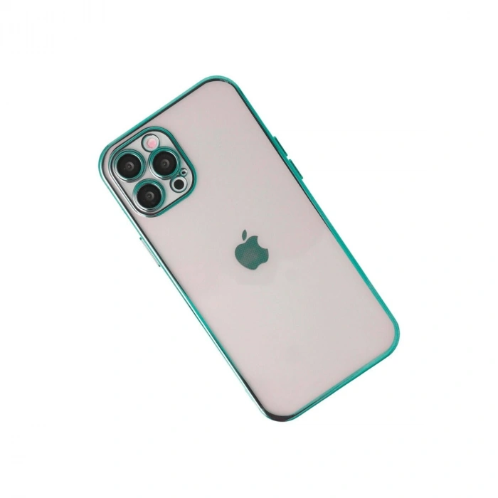 İphone 12 Pro Max Kılıf  Lensli  - Yeşil
