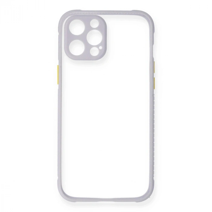 İphone 12 Pro Max Kılıf Miami Şeffaf  - Lila