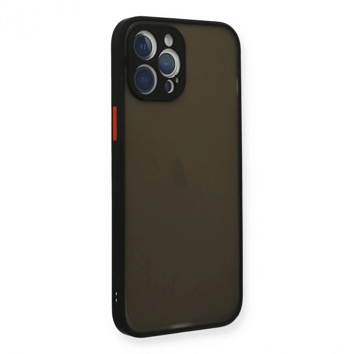İphone 12 Pro Max Kılıf Montreal  Kapak - Siyah