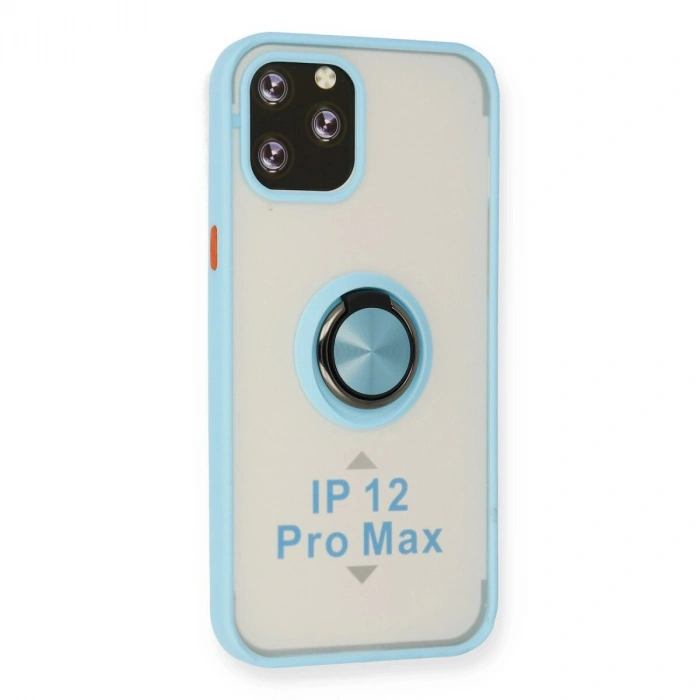İphone 12 Pro Max Kılıf Montreal Yüzüklü  Kapak - Buz Mi