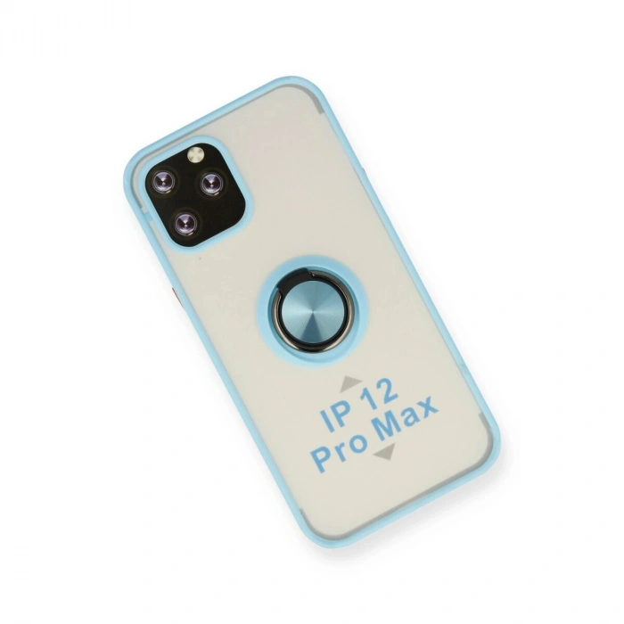 İphone 12 Pro Max Kılıf Montreal Yüzüklü  Kapak - Buz Mi