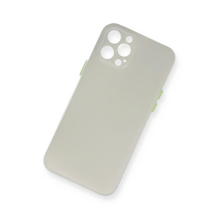 İphone 12 Pro Max Kılıf Pp Ultra İnce Kapak - Beyaz