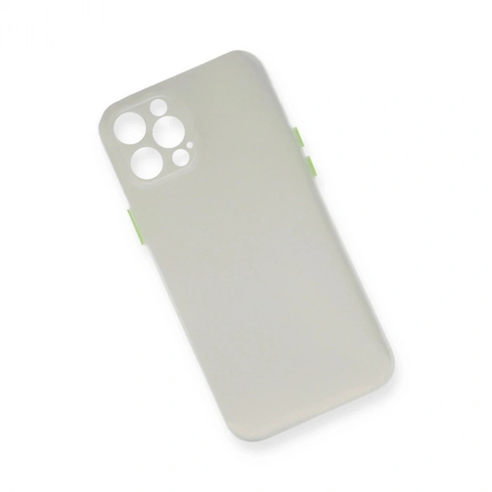 İphone 12 Pro Max Kılıf Pp Ultra İnce Kapak - Beyaz