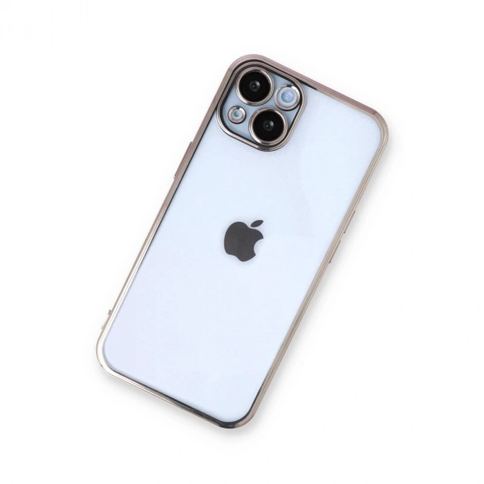 İphone 13 Kılıf  Lensli  - Gold