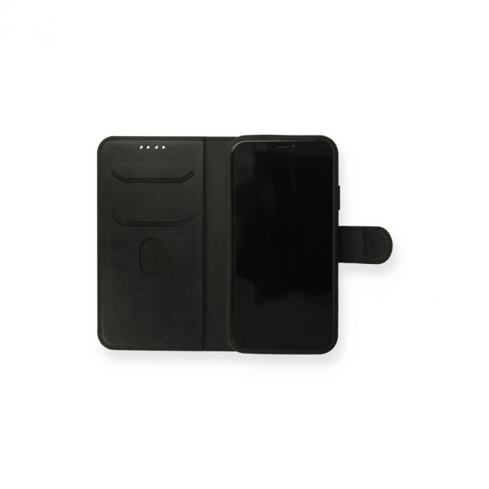 İphone 13 Mini Kılıf Trend S Plus Kapaklı Kılıf - Siyah