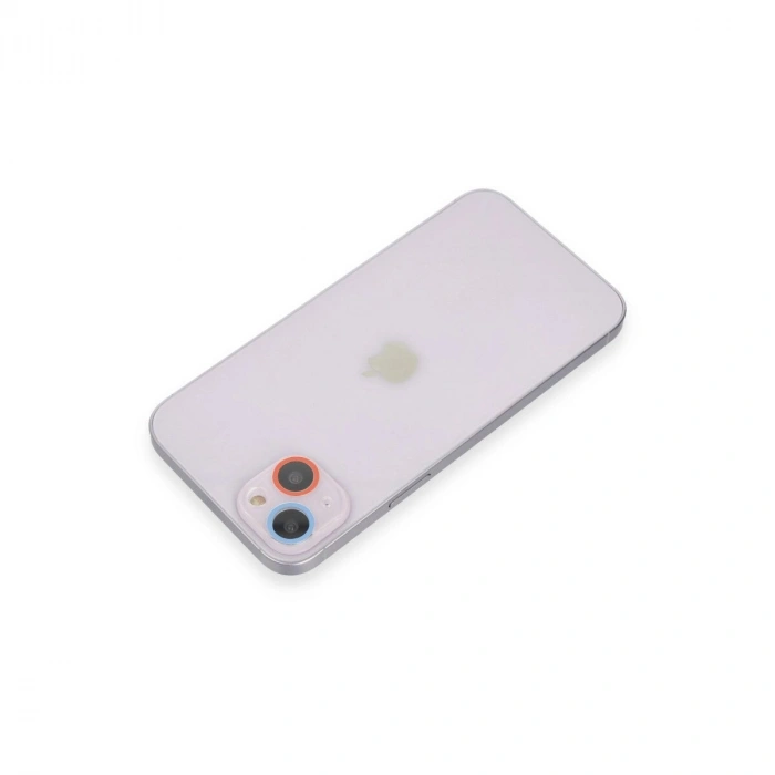İphone 13 Mini Renkli Kamera Lens Koruma Cam - Pembe-mi