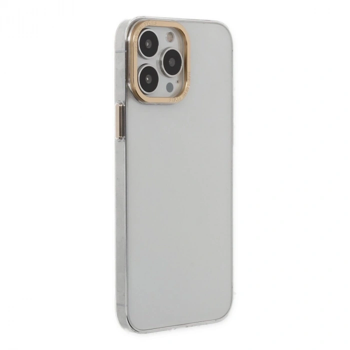 İphone 13 Pro Kılıf Anka Pc Sert Metal Kapak - Şeffaf